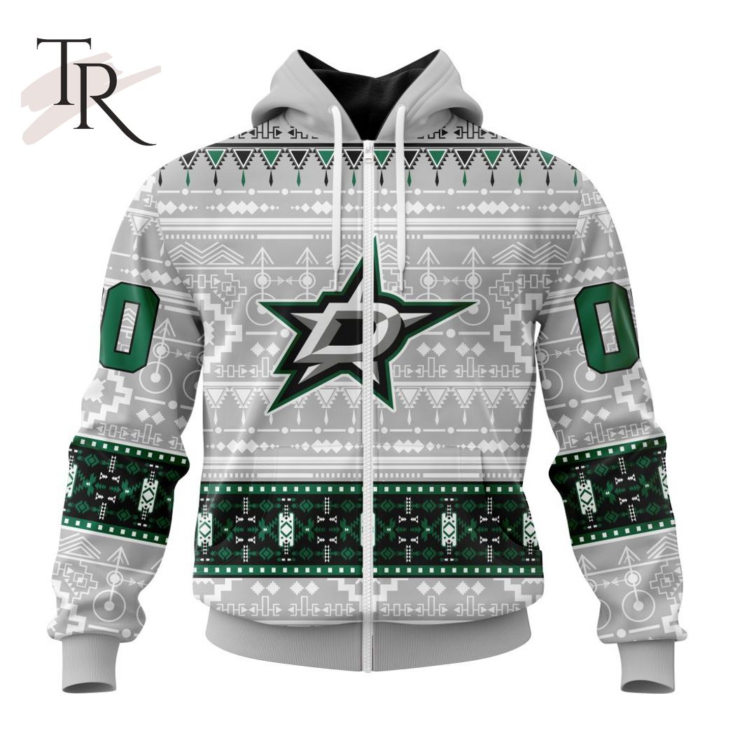 New 2025 NEW] ized NHL Dallas Stars Special Native Design Custom Hoodie - Image 2